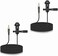 weishan 2-Pack Lavalier Lapel Microphone Compatible with Rode Wireless Transmitters Bodypack - TX/Wireless GO II/RODELINK Kit, Omnidirectional Condenser Mic for Vlog/Lectures/Broadcasters.
