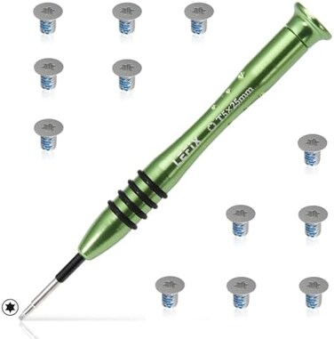 LeFix 12PCS M2x3 Torx T5 Screws1 Screwdriver Compatible with Dell XPS 13 9343 9350 9360XPS 15 9550 9560 9570Precision M5510 5520 5530 5540,for Razer Blade,HP Envy 13for Beat Studio 2 3.