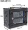 Geekworm X825-C8 Case, Only Support X825 V2. 0 2. 5 Inch SATA SSD/HDD ShieldRaspberry Pi 4X735 (Raspberry Pi / X825 / X735 Not Included.