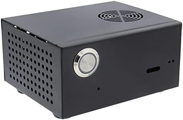 Geekworm X825-C8 Case, Only Support X825 V2. 0 2. 5 Inch SATA SSD/HDD ShieldRaspberry Pi 4X735 (Raspberry Pi / X825 / X735 Not Included.