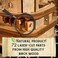 iDventure Cluebox - Davy Jones Locker - Escape Room game - Puzzle box - gift box - 3D wooden puzzle - wooden jigsaw - 3D puzzles for adults - brain teaser - birthday gift gadget for men - money box.