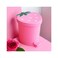 BxuxJar Strawberry Trash Can, 1 Gallon Desk Plastic Cute Trash Can Kawaii Small Srawberry Garbage Can for Bedroom with 5 Rolls Garbage Bag and 20 PCS 3D Cartoon Stickers(Random Style.