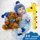 Milidool 22-Inch Reborn Baby Boy Doll with Plush Teddy, Accessories - Realistic Newborn Silicone Boy Doll for Age 3, Birthday Gift.