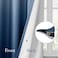 HOMEIDEAS Navy Blue Ombre Blackout Curtains 52 X 96 Inch Length Gradient Room Darkening Thermal Insulated Energy Saving Grommet 2 Panels Window Drapes for Living Room, Bedroom.