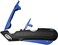 Veltec Self-Retracting Blade Safety Cutter, Left and Right Edge Guide, 3 Depth Setting, Preloaded with 2 Blades - Black/Blue (VC900.