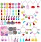 HSWE 263 PCS Charm Bracelet Making Kit,Colorful Gummy Candy Bear Milk Tea Lollipop Flower Pendant Charms Cute Funny Mushroom Earring Necklace DIY Jewelry Craft Making for Girls Teens.