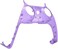 eXtremeRate Clear Atomic Purple Decorative Trim Shell Compatible with p s 5 Controller, DIY Replacement Clip Shell, Custom Plates Cover Compatible with p s 5 Controller with Accent Rings.