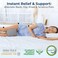 5 STARS UNITED Knee Pillow for Sleeping - Leg Pillow 100% Memory Foam - Leg Pillows for Sleeping on Side - Knee Support Pillow - Knee Cushions for Sleeping - Hip Support Pillow Contour.