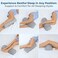 5 STARS UNITED Knee Pillow for Back Sleeping - Memory Foam Bolster Pillow for Legs and for Back Pain - Under Knee Pillow for Sleeping on Back - Half Moon Pillow - Roll Knee Support Pillows for Bed.