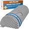 5 STARS UNITED Knee Pillow for Back Sleeping - Memory Foam Bolster Pillow for Legs and for Back Pain - Under Knee Pillow for Sleeping on Back - Half Moon Pillow - Roll Knee Support Pillows for Bed.