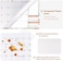 Mokani Desk Calendar 2024-2025, Large Monthly Wall Calendar From Jan. 2024 to Jun. 2025 with Plastic Cover: 17"x12", 18 Months Academic Year Desk Pad Calendars with Planner Stickers.