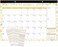 Mokani Desk Calendar 2024-2025, Large Monthly Wall Calendar From Jan. 2024 to Jun. 2025 with Plastic Cover: 17"x12", 18 Months Academic Year Desk Pad Calendars with Planner Stickers.