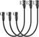 HOTNOW Short USB C Cable Right Angle 1ft, [3Pack 1ft] Portable USB-C Charger Nylon Braided Fast Charging Cord for Samsung Galaxy S10 S9 S8 Plus Note 9 8,Power Bank and Other Type c Devices.