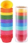 Gifbera Colored Mini Paper Cupcake Liners Vibrant Muffin Baking Cups 400-Count.