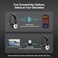 TECKNET Bluetooth 5. 0 Headset with Microphone for PC, USB Wireless Headset with Mic for Work, 40Hrs Worktime AI Noise Cancelling On Ear Bluetooth Headphones with Charging Base for Laptop/Call Center.