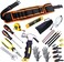 QeeHeng Kids Tool Set 25Pcs Construction Real Tools Kit for Young Builder,Children Size Real Hand Tool Hammer,Home DIY Woodworking Tools Junior BoysGirls Teens Beginner Learning Gift,Kids Tool Belt Wa