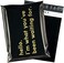 RUSPEPA Poly Mailer Shipping Bag with Self Sealing, Business Text Printed Design 2. 3 Mil Heavy Duty Self Seal Mailing Envelopes, 100 Pack 10 x 13 inches, Black.