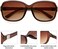 Madison Avenue 2 Pack Classic Vintage Sunglasses for Women, Fashion Sun Glasses with UV400 Protection.