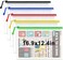 Umriox 5PCS Mesh Zipper Pouch 16. 9x12. 4 in, Zipper Bags, Extra Thick, Zipper Pouches for Organizing, Large Storage Bags for Puzzles Organizing.