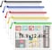 Umriox 5PCS Mesh Zipper Pouch 16. 9x12. 4 in, Zipper Bags, Extra Thick, Zipper Pouches for Organizing, Large Storage Bags for Puzzles Organizing.
