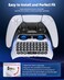 MENEEA Wireless Controller Keyboard for PS5, Bluetooth 3. 0 Mini Portable Gamepad Chatpad with Built-in Speaker3. 5MM Audio Jack for Playstation 5 Voice Chat Board for Messaging and Gaming Live Chat.