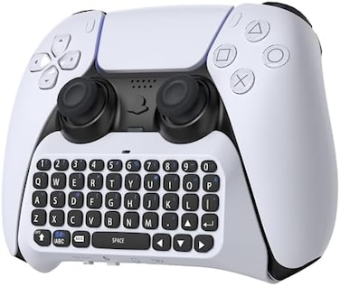 MENEEA Wireless Controller Keyboard for PS5, Bluetooth 3. 0 Mini Portable Gamepad Chatpad with Built-in Speaker3. 5MM Audio Jack for Playstation 5 Voice Chat Board for Messaging and Gaming Live Chat.