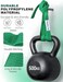 Trideer Stretching Strap Yoga Strap for Physical Therapy, Pilates, Exercise, 10 Loops, Green, Polyester.