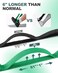 Trideer Stretching Strap Yoga Strap for Physical Therapy, Pilates, Exercise, 10 Loops, Green, Polyester.