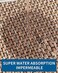 MontVoo Kitchen Rugs and Mats Non Skid Washable, Absorbent Runner Rugs for Kitchen, Front of Sink, Kitchen Mats for Floor (Beige, 20"x47".