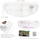 XII WANG YE GOOD NEWS Universal Motorcycle Helmet Shield Anti Fog Film,Clear Visor Lens Insert Fog Resistant 3. 74" x 9. 64".