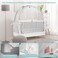 Pro Baby Safety Baby Crib Tent byInfant Mosquito Netting Made from Fine See Through Mesh - Crib Net to Keep Baby from Climbing Out of The Crib,Pop-Up Tent Canopy Cover Fits Most Standard Cribs.