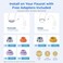 Waterdrop NSF Certified Faucet with Total 4 Filter Replacements, Longer Life Water Faucet Filter, Reduces ChlorineBad Taste - Fits Standard Faucets.