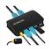 DGODRT HDMI USB KVM Switch 2 Port Selector Box for 2 Computers Share Keyboard Mouse Printer and 1 HD 4K Monitor, 2 KVM Cables Included.