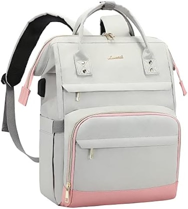 LOVEVOOK Laptop Backpack for Women Work Laptop Bag Stylish Teacher Backpack Business Computer Bags College Laptop Bookbag.