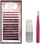 Alluring Dark Brown Brow Eyebrow Extensions, Clear GlueTweezers Kit.