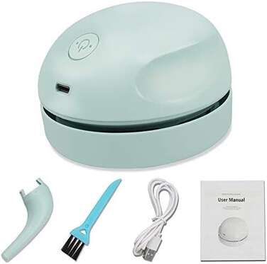 prowithlin Desktop Vacuum Cleaner USB Charging with Vacuum Nozzle Cleaning Brush Detachable DesignPortable Mini Table Dust Vaccum Cleaner Best Cleaner for Cleaning Dust Crumbs Piano Computer Car Etc.