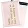 RUSPEPA Poly Mailers Shipping Bags Business Text Printed Pink with Gold Print, 10 x 13 Inches, Pack of 100.