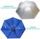 Bocampty Umbrella Hat, 37 inch Fishing Umbrella Hat Hands Free Foldable UV Protection Umbrella Cap Adjustable Headwear for Fishing Golf Camping Beach Gardening Sunshade Outdoor.