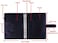 Antner A5 PU Leather 6-Ring Notebook Binder Cover for Filler Paper, Refillable Personal Planner Budget With Magnetic Buckle Closure, Black.
