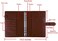Antner A5 PU Leather Binder Refillable 6-Ring Notebook Binder Cover for A5 Filler Paper, Refillable A5 Personal Planner Binder with Magnetic Buckle Closure, Brown.