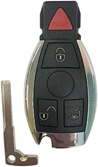 AUTO KEY MAX Car Key Fob Replacement for Mercedes-Benz Smart Keyless Entry Remote Control NEC BGA 2000Years FCCID:IYZ3312, IYZDC;By (SINGLE.