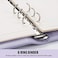 Sooez A5 Notebook Photocard Binder, 6 Budget Binder Ring Planner, Stylish Loose Leaf Personal Organizer Binder Cover with Magnetic Buckle, PU Leather Binder Women with Macaron Colors (Mint Blue.