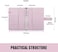 Sooez A5 Notebook Photocard Binder, 6 Ring Planner, Stylish Loose Leaf Personal Organizer Cover with Magnetic Buckle, PU Leather Binder Women with Macaron Colors (Pink.