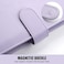 Sooez A5 Notebook Photocard Binder, 6 Ring Planner, Stylish Loose Leaf Personal Organizer Cover with Magnetic Buckle, PU Leather Binder Women with Macaron Colors (Pink.