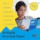 PPD 100 Sheets Inkjet Glossy Brochure and Flyer Paper 8. 5x11 37lbs 140gsm Professional Quality Double Sided Instant Dry and Water-Resistant (PPD-72-100.