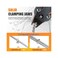 KAMSIN K-SC760 16 Gauge Pneumatic C Ring Gun Kit 1/2-Inch Crown Air Power Hor Ring Gun, 3. 0-4. 8mm Closure Diameter C Ring Stapler Hog Ring Stapler for Spring Mattress, Fencing, Wire Cages, Car Seat.