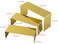 K KAIDIYIN Purse Display Stand, 3 Gold Handbag Display Risers Shoe Jewelry Display Stand Stainless Steel,Countertop Risers for Display Perfume Handbag Holder.