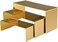 K KAIDIYIN Purse Display Stand, 3 Gold Handbag Display Risers Shoe Jewelry Display Stand Stainless Steel,Countertop Risers for Display Perfume Handbag Holder.