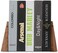 TILISMA Handmade Wooden Book Ends - Decorative Bookends for Shelves - Sturdy Book Holders for Heavy Books - Walnut Tree.