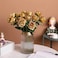 Luyue 10PCS Artificial Roses Flower Silk Rose with Stem Realistic Artificial Long Stem Rose Valentine's Day Fake Roses Bouquet for Wedding Home Decoration.